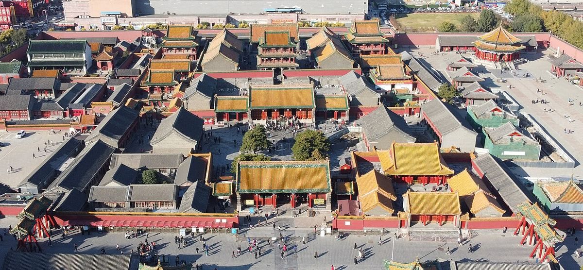 沈阳故宫鸟瞰