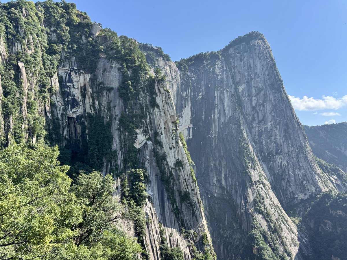 The granite cliffs of Huashan