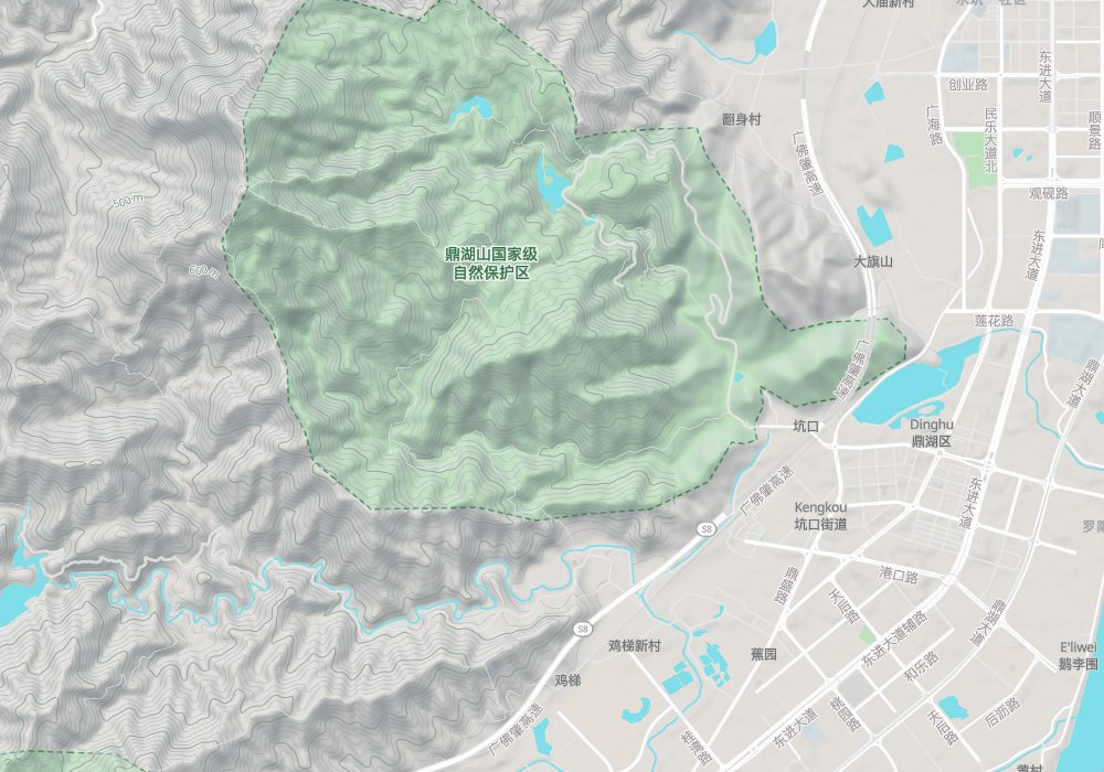 鼎湖山地形圖