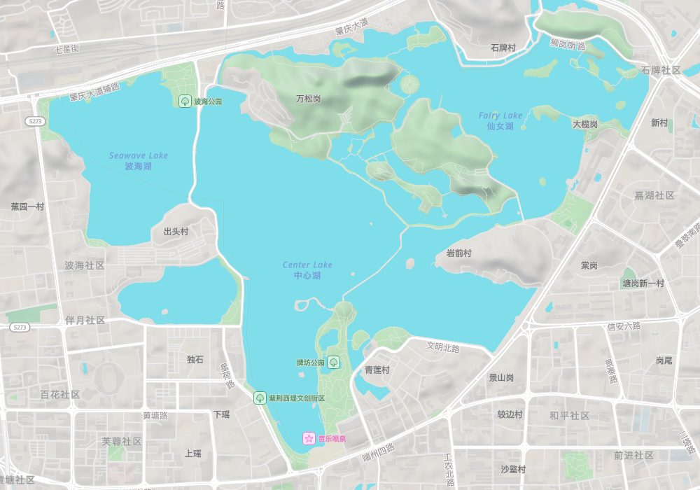 七星岩地形图