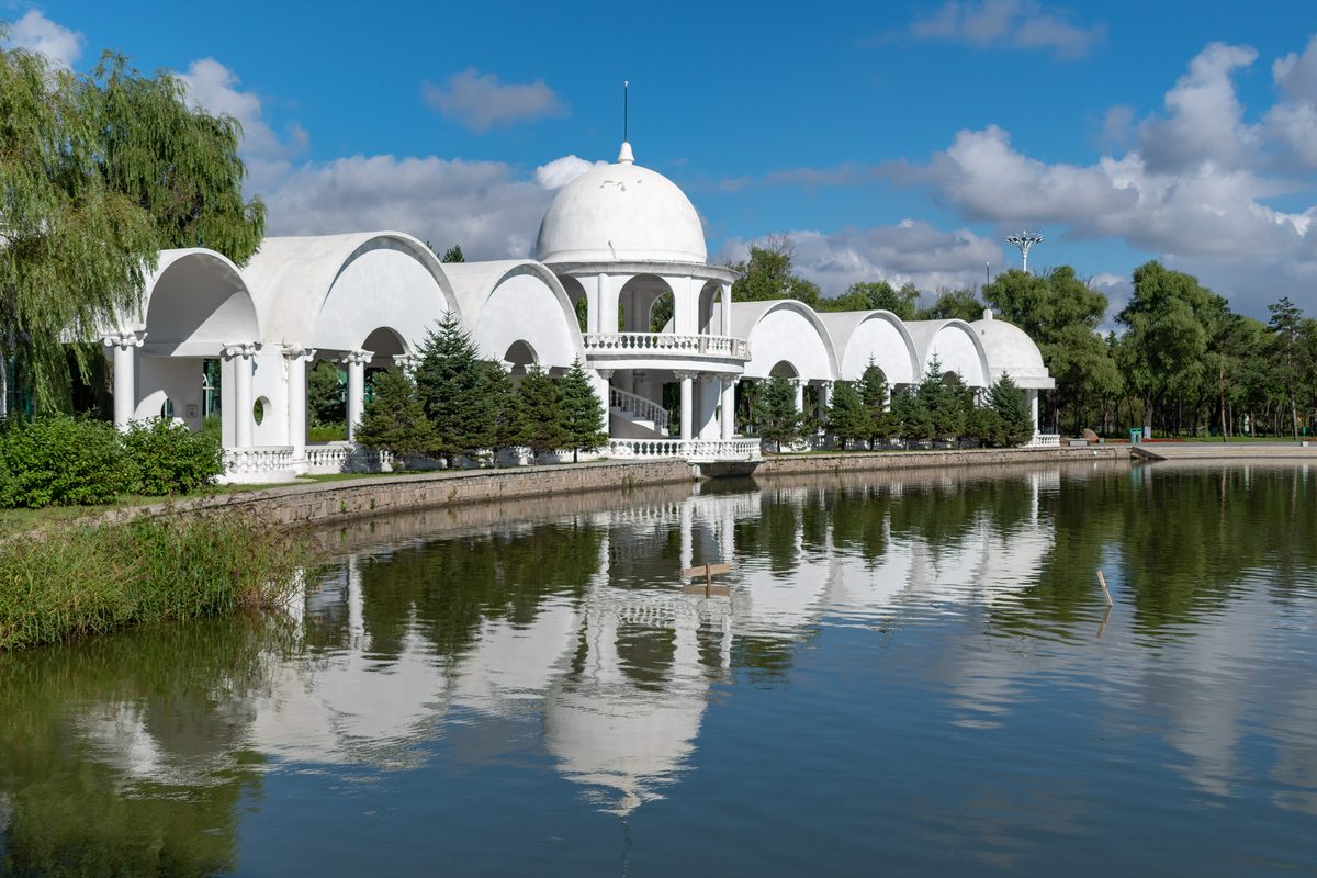 A lake on Sun Island